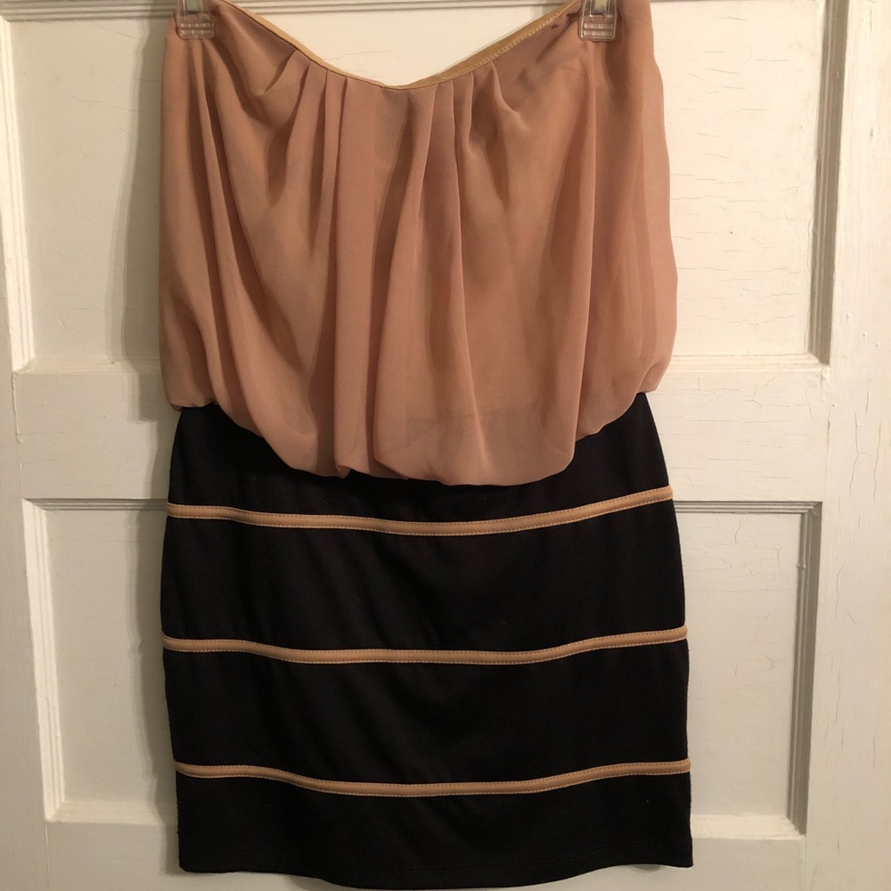 KLD Signature strapless dress
